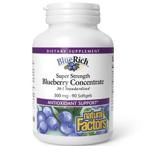 Super Strength Blueberry Concentrate (Afine americane) 500 mg 90 capsule moi